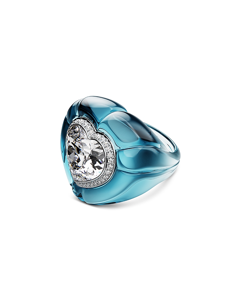 Swarovski Dulcis Cocktail Ring In Blue