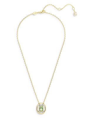 Chroma Octagon Crystal Pendant Necklace, 14.875-17.75"