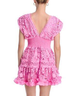 Morana Lace Embroidered Mini Dress - Exclusive