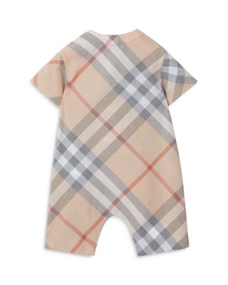 Lennie Burberry Check Romper & Cap Set - Baby
