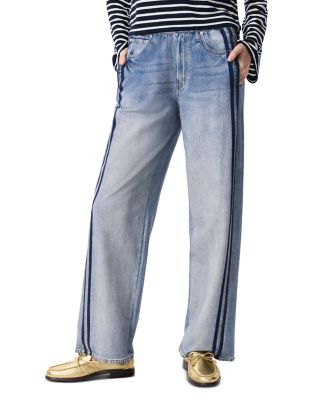 rag & bone - Miramar Wide Leg Cotton Terry Track Pants