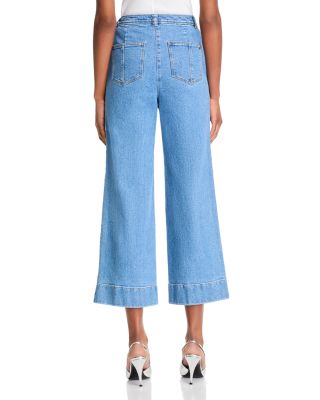 Benji High Rise Cropped Wide Leg Jeans in Blue Haze