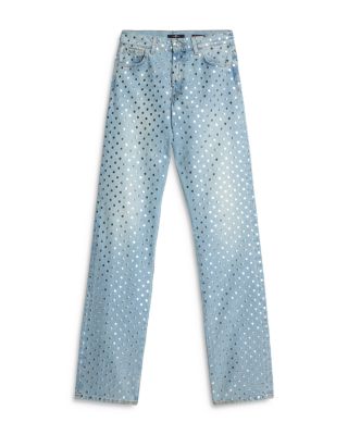 Straight Trouser High Rise Jeans in Bleach
