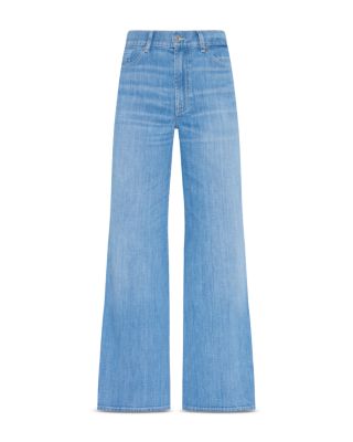 Lotta Cropped High Rise Wide Leg Jeans in Charleston
