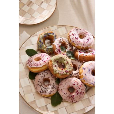 Mocha Check Serving Platter