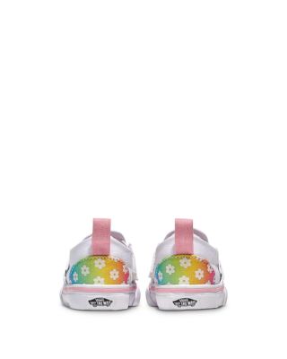 Unisex Glow Rainbow Slip on Sneakers - Toddler, Little Kid