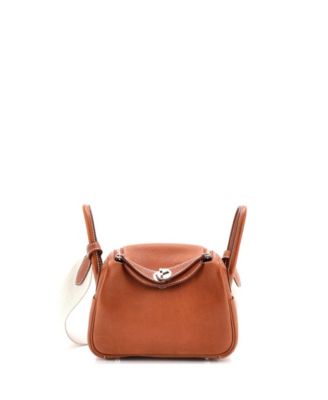 Pre-Owned HERMÈS - Mini Lindy Bag Barenia Faubourg with Canvas