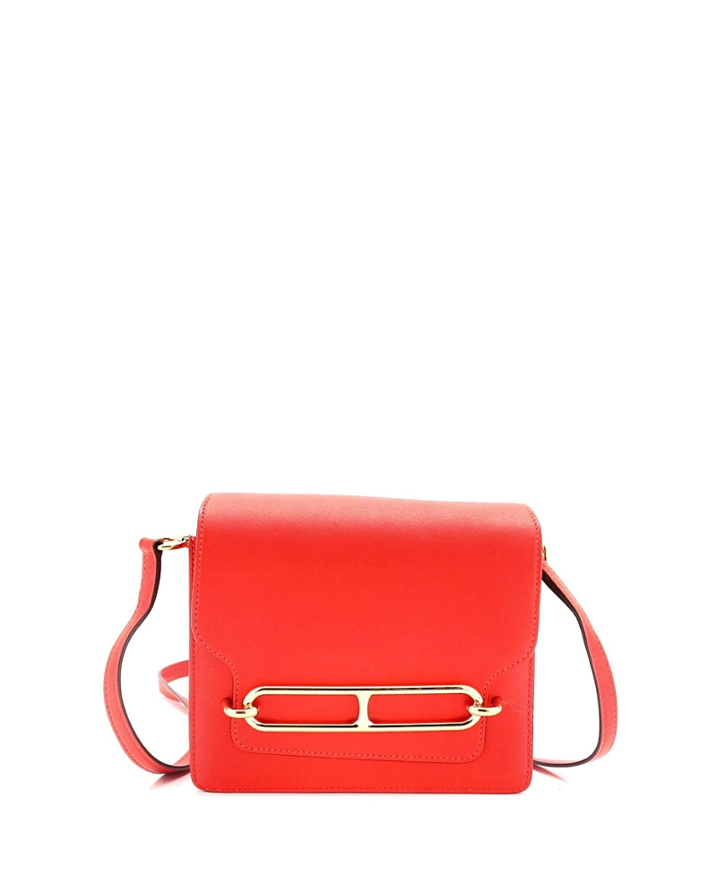 Pre-owned Pre-owned Hermes Hermes 18 Roulis Bag Swift In Orange