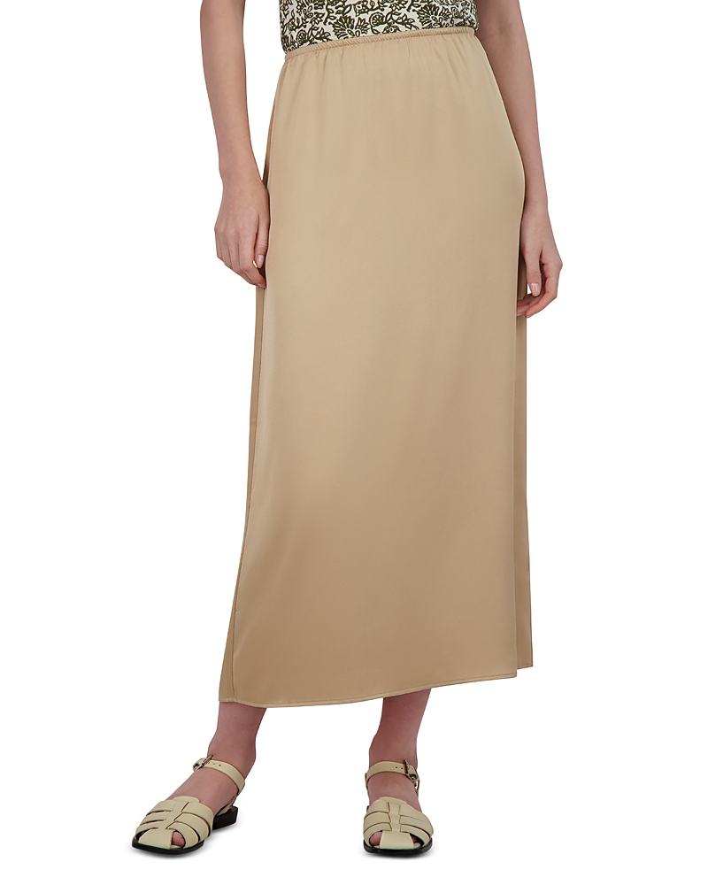 Point Satin A Line Skirt