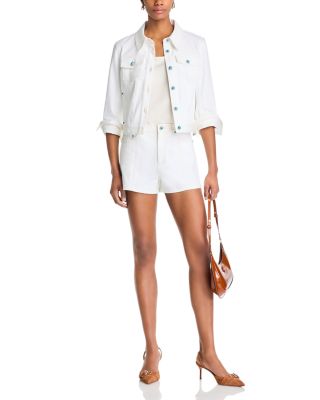 Cinq à Sept - Turquoise Embellished Jacket & Shorts