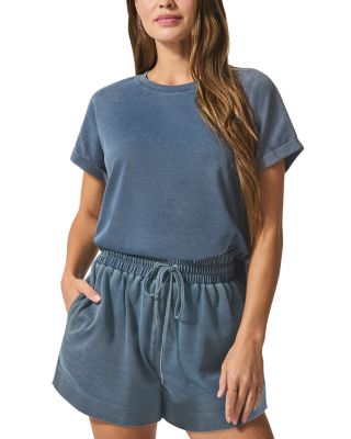 Splendid - Indigo Short Sleeve Sweatshirt