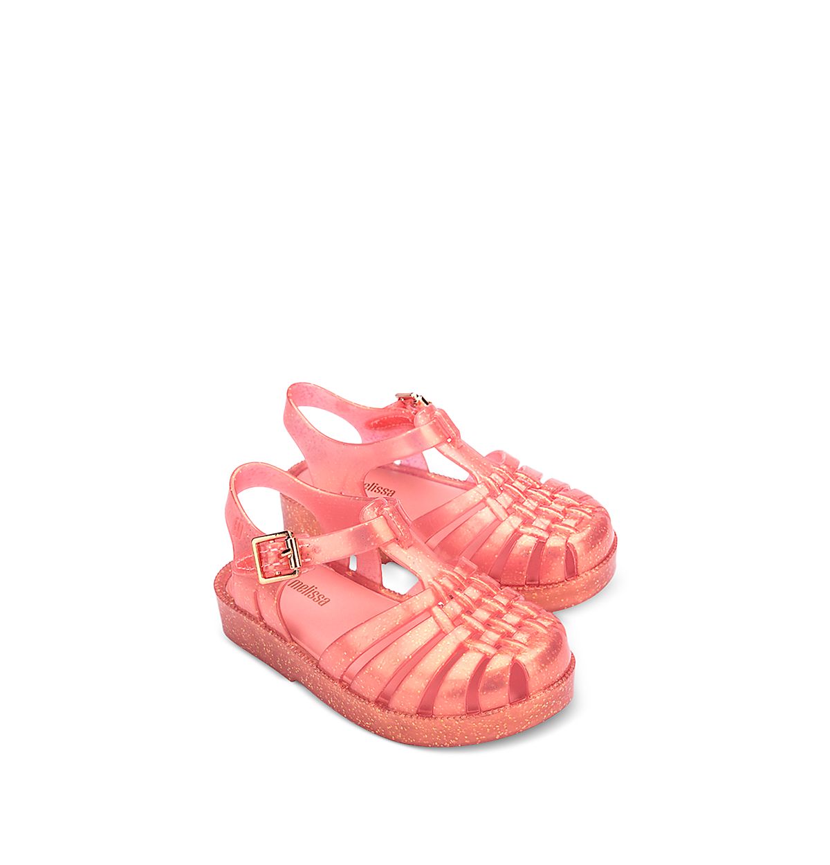 Mini Melissa Girls' Possession Jelly Shiny Elements Fisherman Sandals - Toddler, Big Kid