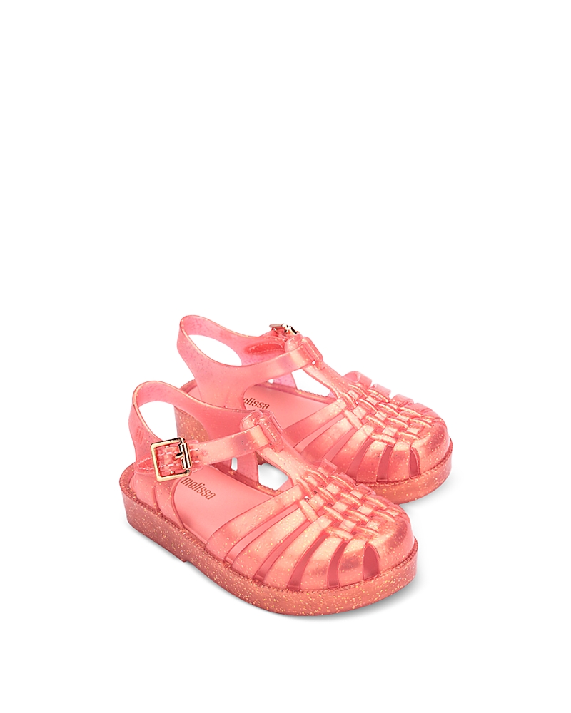 Mini Melissa Girls' Possession Jelly Shiny Elements Fisherman Sandals - Toddler, Big Kid