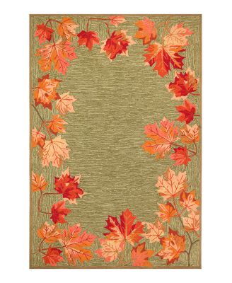 Liora Manne Ravella Falling Leaves Border Area Rug, 5' x 7'6"