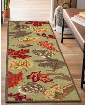 Liora Manne Ravella Falling Leaves Runner Area Rug, 2' x 8'