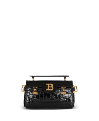 Balmain - Women's B-Buzz 19 Bag in Crocodile-Print Leather