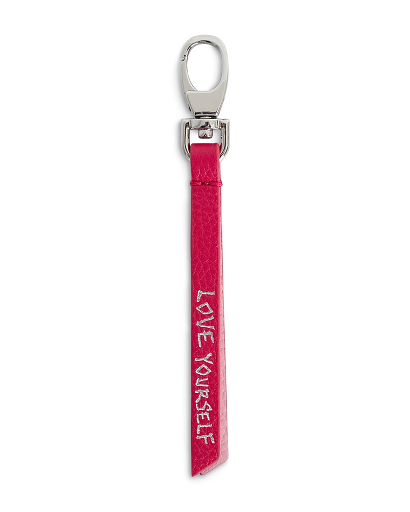 Zadig & Voltaire Love Link Keyring In Podium