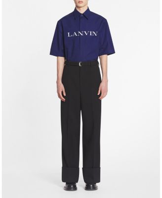 Wide-leg Pants with Cuffs