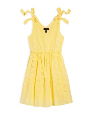 AQUA - Girls' Eyelet Mini Dress, Big Kid - Exclusive