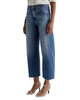 Hattie High Rise Crop Barrel Leg Jeans in Gemini