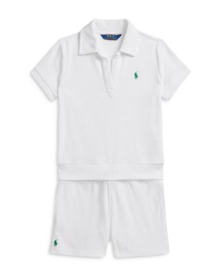 Ralph Lauren - Girls' Terry Polo Shirt & Short Set - Big Kid