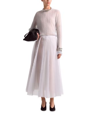 Jet Crewneck Cable Knit Sweater