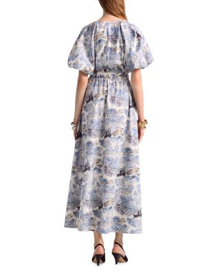 Paulina Puff Sleeve Printed Dress