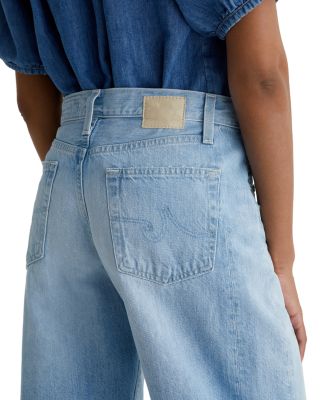 Hattie Crop High Rise Barrel Leg Jeans in Sunrise