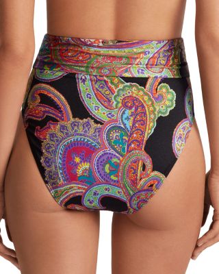 Shirred High Waist Bikini Bottom