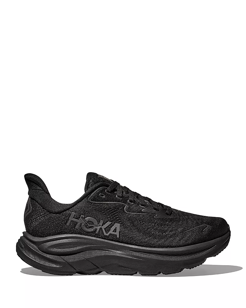 Hoka Men's Clifton 10 Sneakers in Black