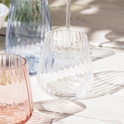 Francesca Amber Double Old Fashioned Glass