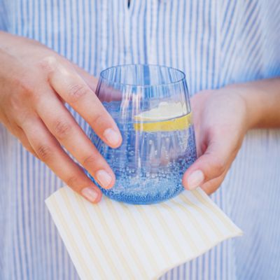 Francesca Amber Double Old Fashioned Glass