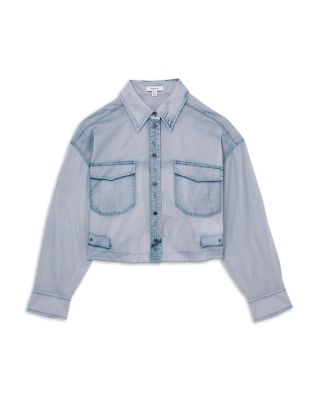 Denim Print Button Up Shirt