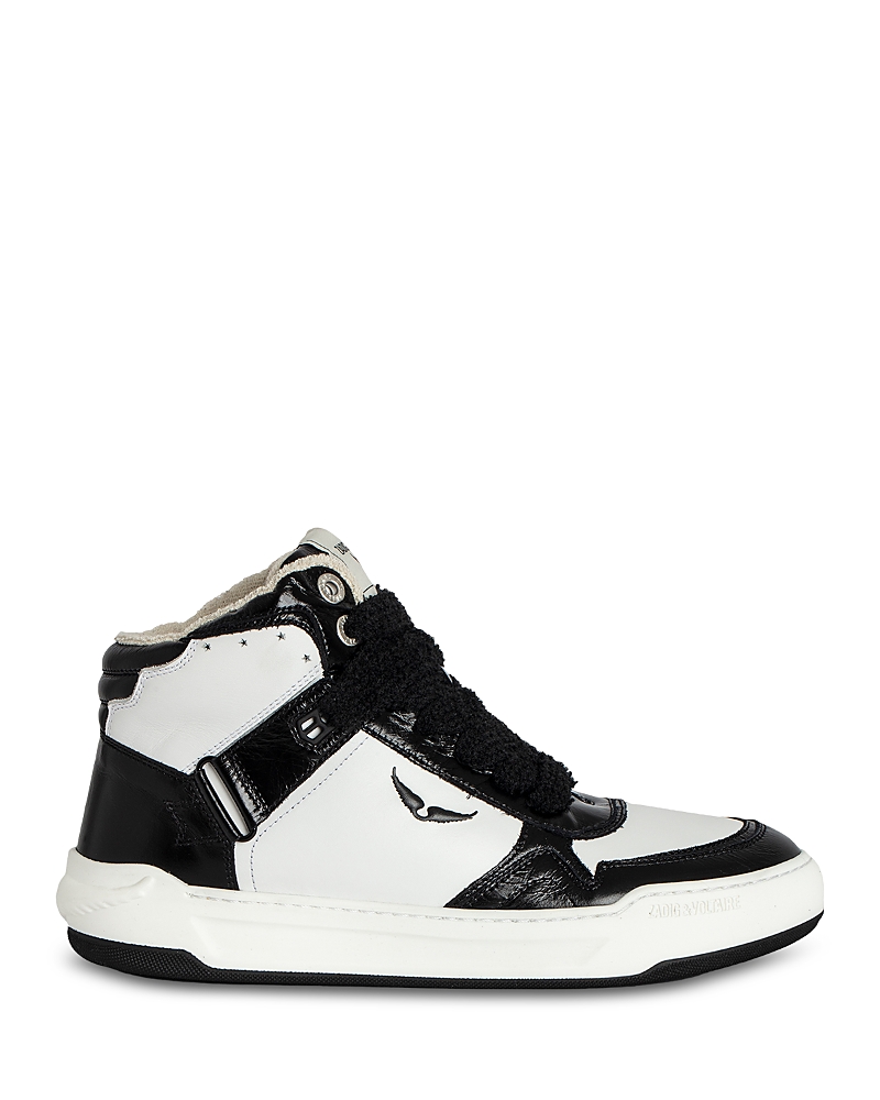 Zadig & Voltaire Wings High-top Sneakers In Noir