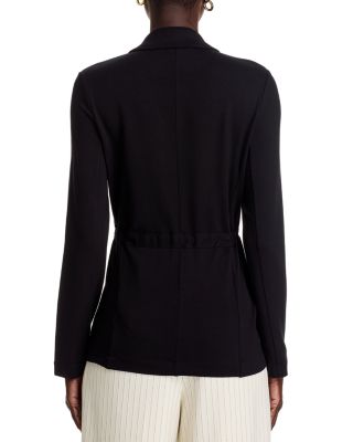 Grosgrain Front Tie Blazer