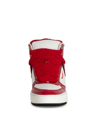 Men's High Wings Leather Sneakers