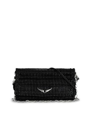 Rock Eternal Braided Leather Clutch 