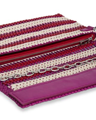 Rock Eternal Braided Leather Clutch 