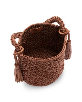 Camila Woven Bucket Bag
