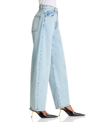 The Bubble High Rise Barrel Leg Jeans