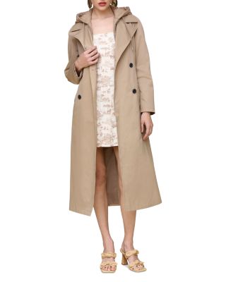 Quilted Bib Maxi Trench Coat