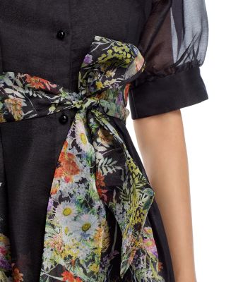 Floral Print Shirt Dress