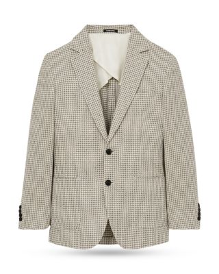 Slim Fit Dogtooth Check Blazer