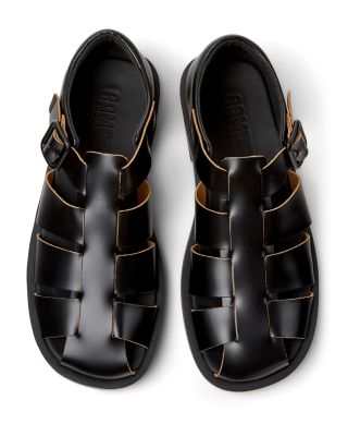 Men's Black Don Fisherman Sandals