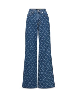 Taylor High Rise Wide Leg Jeans in Blue Diamond