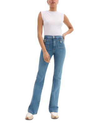Beverly High Rise Skinny Flare Jeans in Enough Said