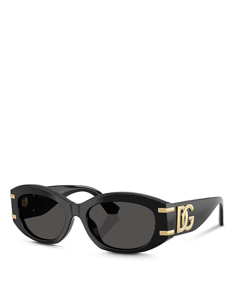 Dolce & Gabbana DG4502 Oval Sunglasses, 55mm