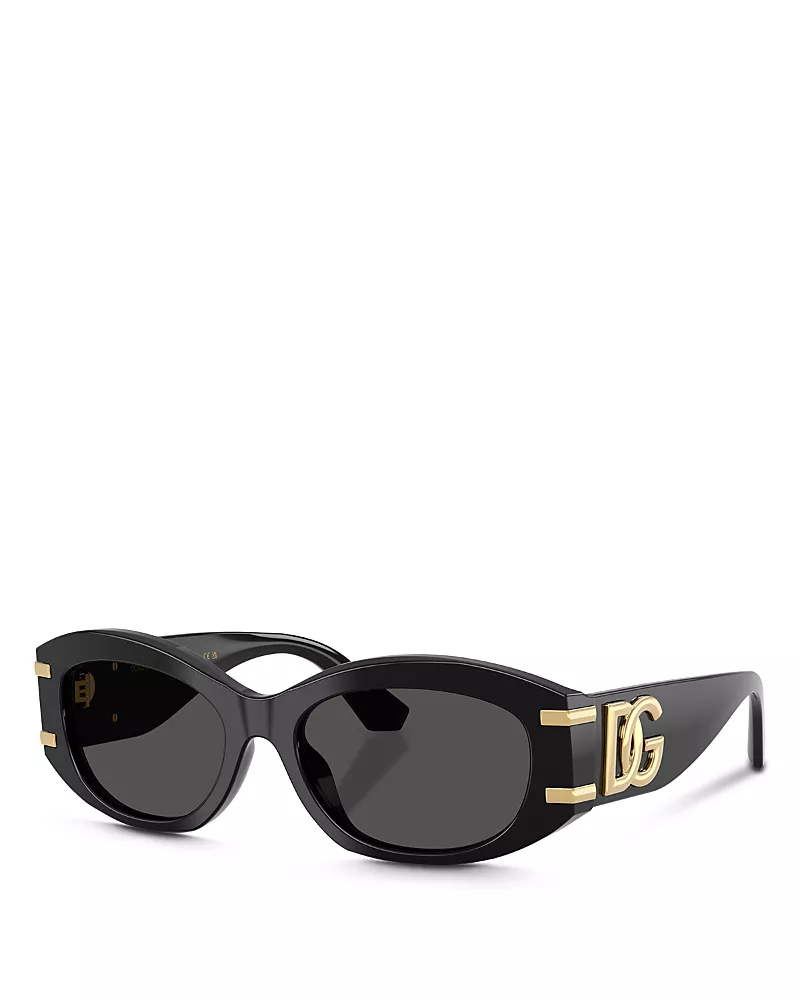 Dolce & Gabbana DG4502 Oval Sunglasses, 55mm