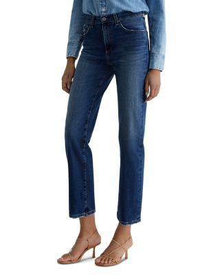 Brinley Mid Rise Straight Leg Ankle Jeans