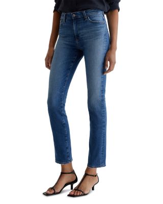 Mid Rise Straight Leg Jeans in Oceanside
